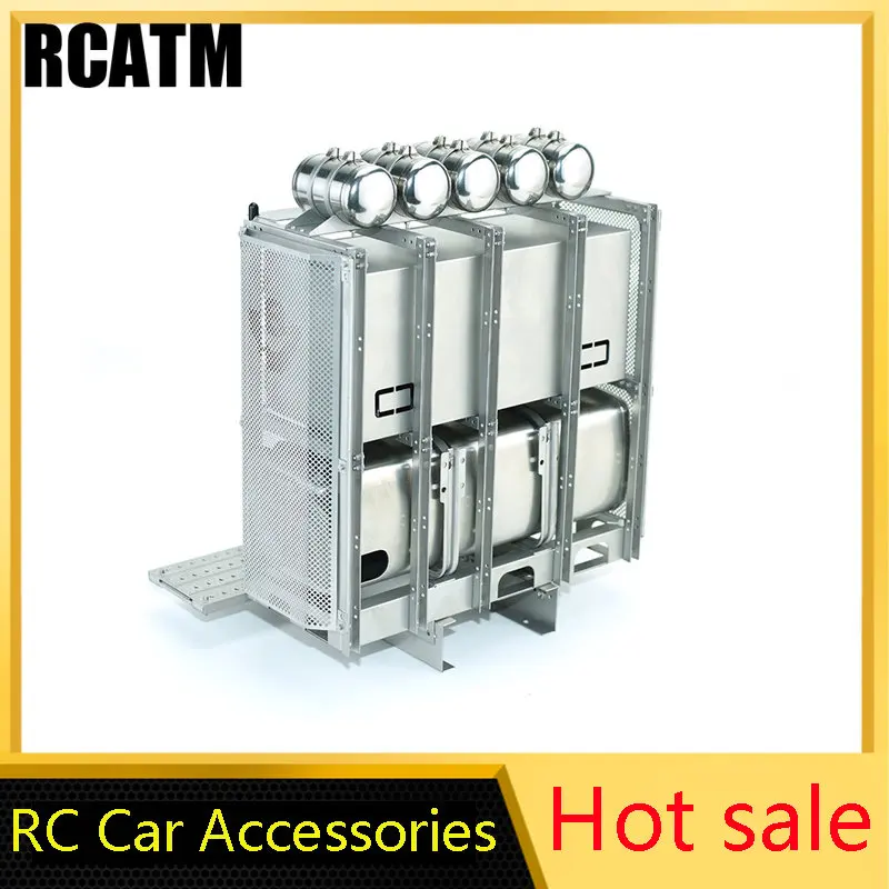 Heavy Metal Equipment Rack Car Accessories for 1/14 RC Tractor Truck Remote Control Toys TAMIYA Scania Model 770s R620 R470