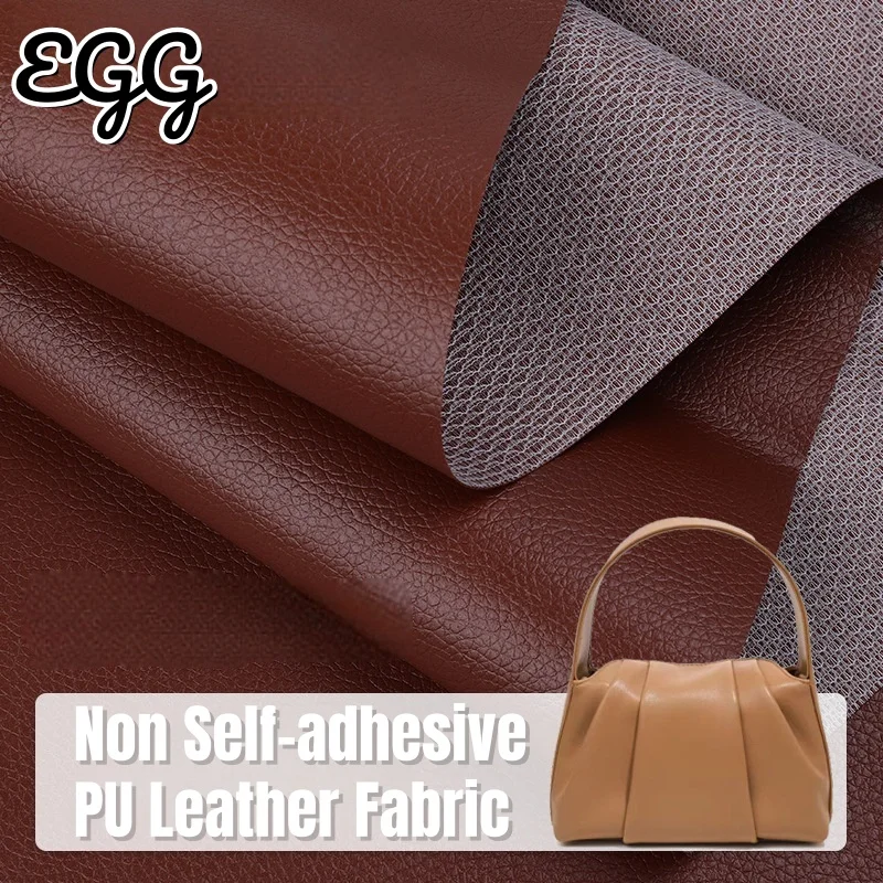 

Handmade DIY Sewing Tool Non Adhesive Leather Fabric Thick Non-stick Artificial Leather Cloth for Wallet Package Leather Jackets