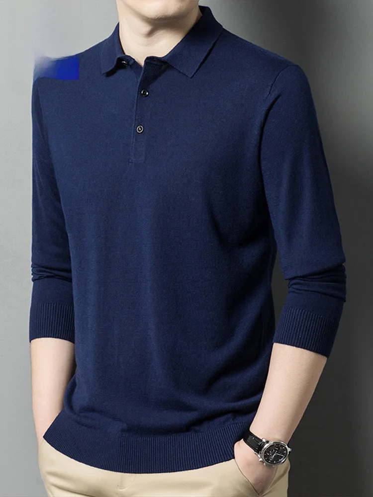 

Lormen Men's Knitted Wool Sweater Collar Base Layer irt Warm Casual Autumn Winter Faion Polyester Acrylic Nylon Wool...