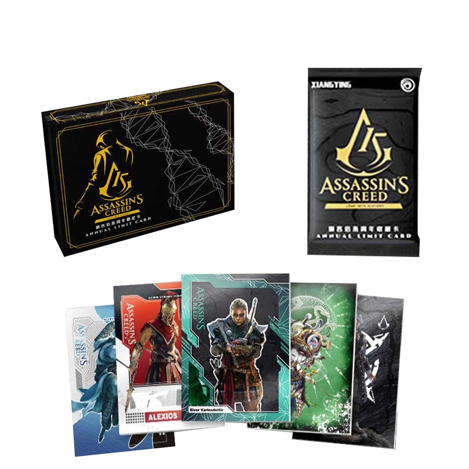 

Genuine Assassin's Creed Card 15th Anniversary Limited Edition Series Booster Box Classic Game Collection Cards Children Toy