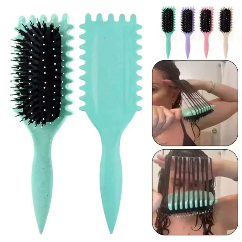 Spazzola per capelli ricci per styling da salone Spazzola per capelli arricciacapelli per pettinare e modellare i riccioli da uo #2