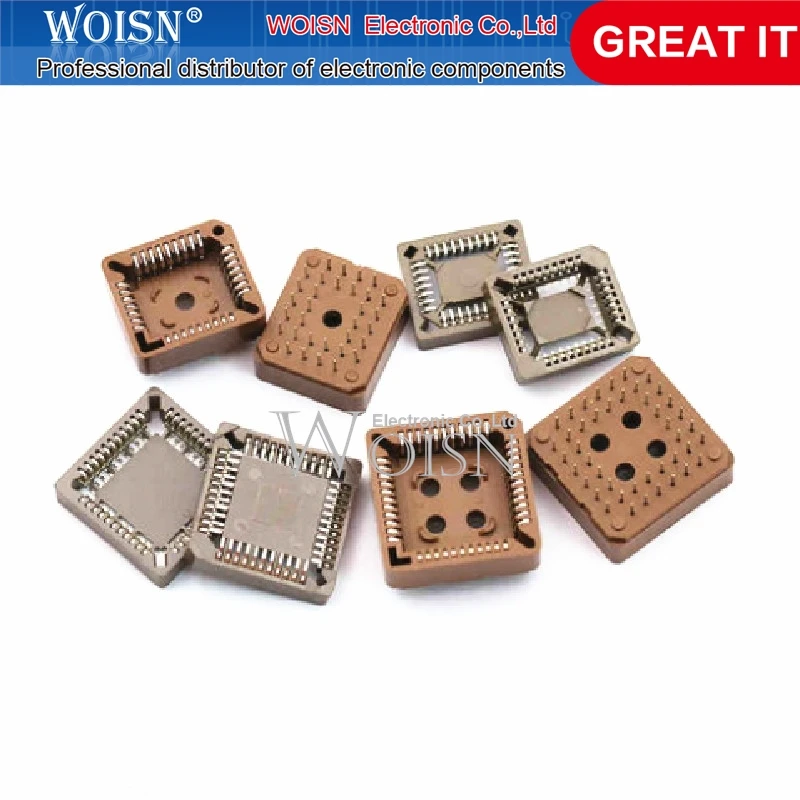 10PCS SMD PLCC test seat chip base PLCC44 IC seat DIP