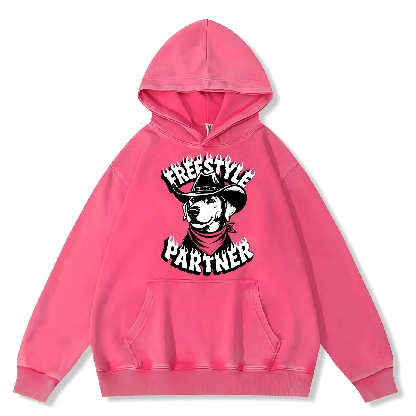 خمر غسلها القطن هوديي مخصص طباعة البلوز شخصية الرسم السترة | أسلوب رعاة البقر | للجنسين | ارتداء اليومي | فضفاضة تناسب #3