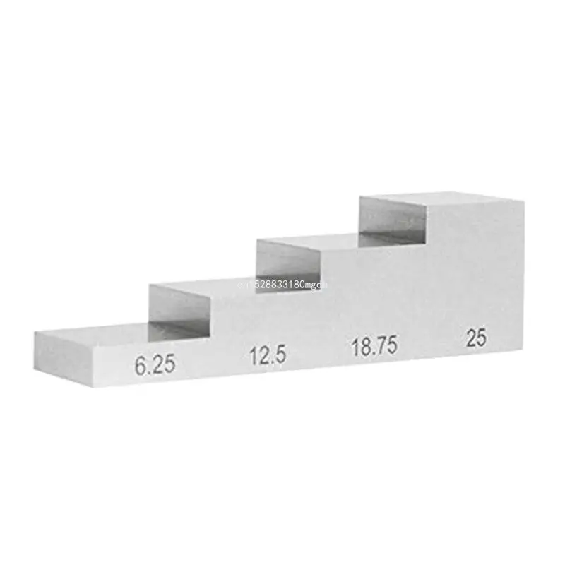 

4 Step Calibration Block 1018 Steel for Ultrasonic Thickness Gauge Thickness Dropship