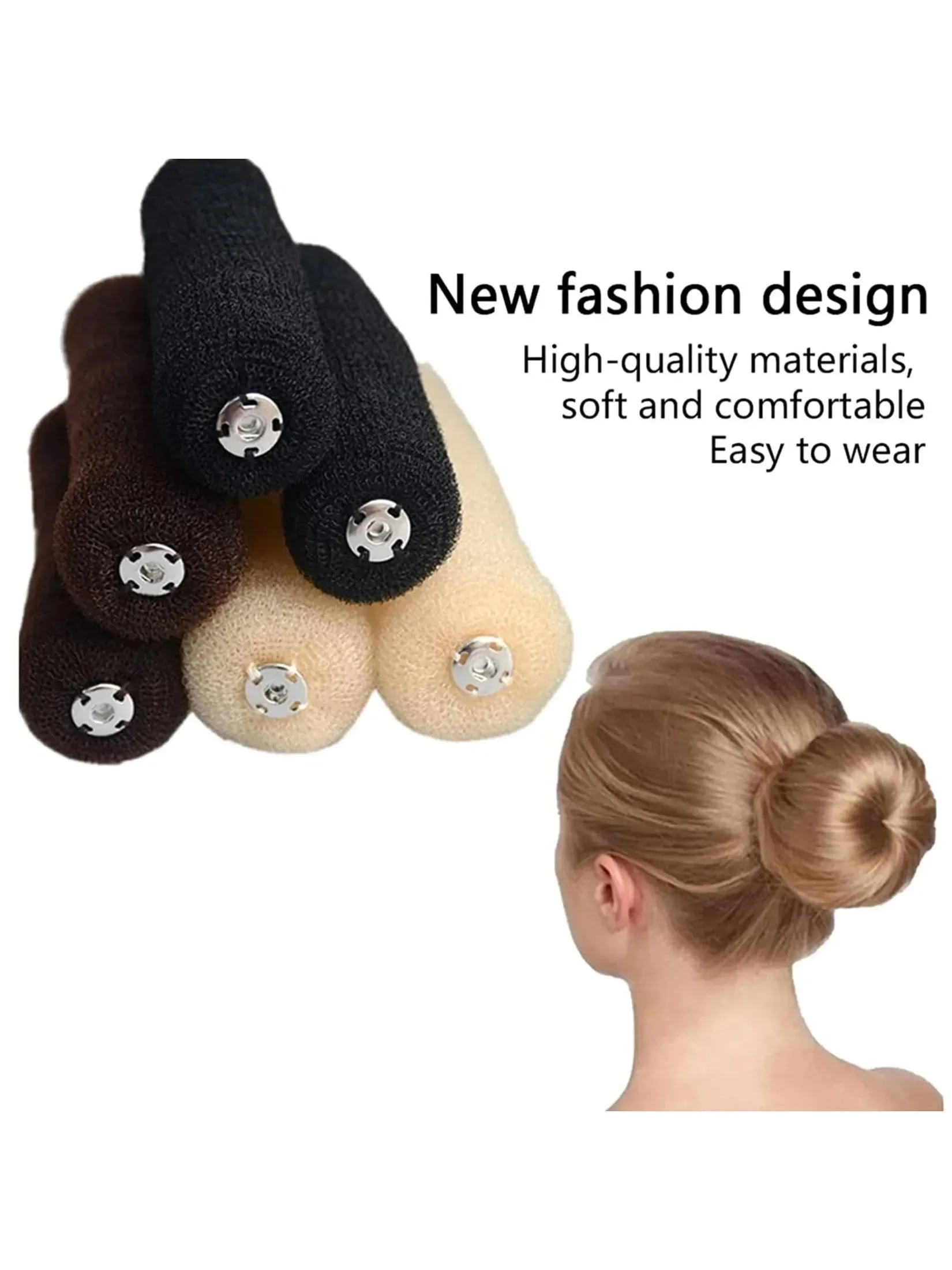 Éponge en mousse magique pour chignon, facile à utiliser, grand anneau, outils de coiffure, accessoires de coiffure pour filles et femmes