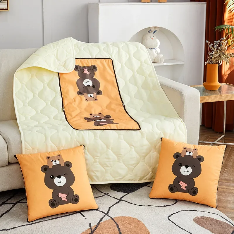 Pillow quilt dual-purpose nap pillow quilt car interior pillow office thickened folding air conditioner blanket two-in-one