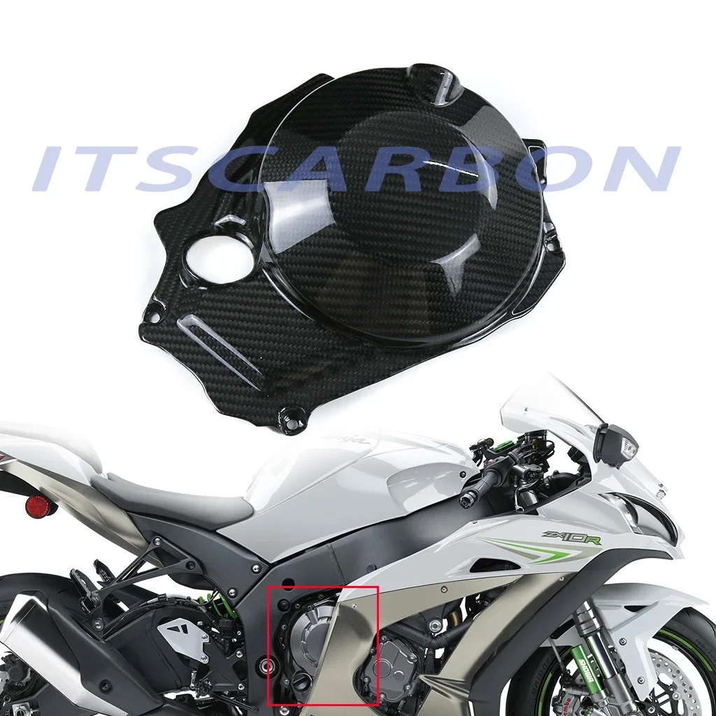 

For Kawasaki ZX10R ZX 10R 2011-2018 2019 2020 2021 2022 3K Carbon Fiber Motorcycle Accessories Engine Cover Cowl Kits