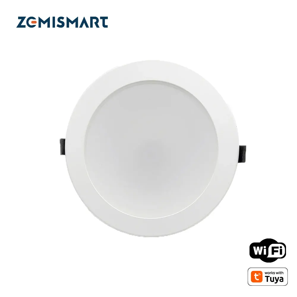 Zemismart 6 Inch 14W WiFi RGBCW Led Downlight Work with Tuya Ceiling Light Voice Control by Alexa Google Home Home Automation