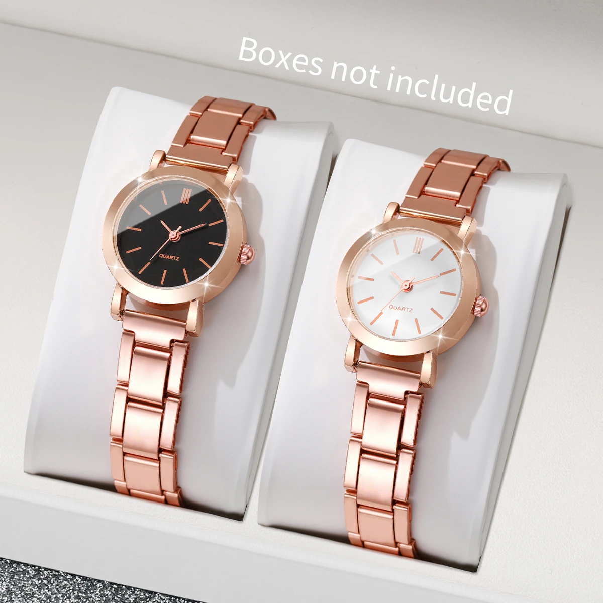 

2 шт./компл. модные женские часы женские повседневные аналоговые кварцевые часы с маленьким циферблатом часы для девочек (без коробки)
