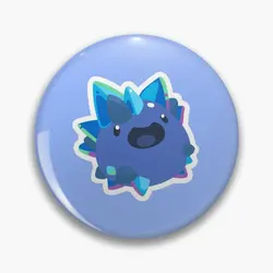 Crystal Rock Largo From Slime Rancher Soft Button Pin Clothes Funny Hat Metal Jewelry Lapel Pin Badge Brooch Decor Cute Fashion