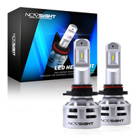 NOVSIGHT 9005 Led HB3 9006 HB4 H4 H7 H11 H8 H9 Auto Car Led Headlights Super Bright 60W 10000LM Fog Light Lamp Bulb 6500K White