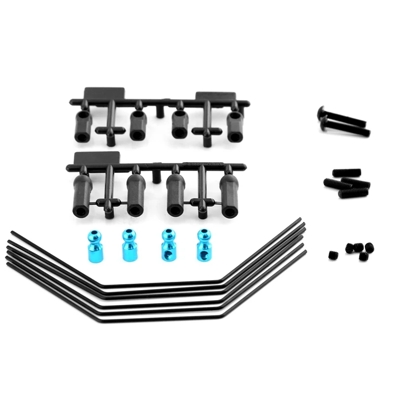 Stabilisatorstangset vooraan en achter 54514 zoals afgebeeld Metalen RC auto-upgradeonderdelen voor Tamiya XV01 1/10