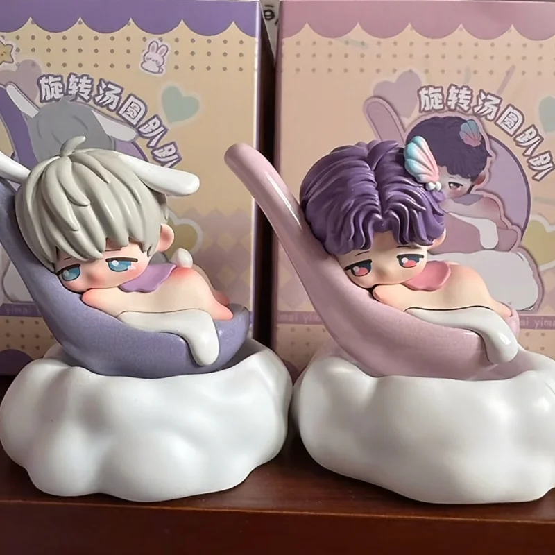 

Вращающиеся фигурки Tangyuan Love And Deepspace, коллекция украшений для рабочего стола, подарок на день рождения, игрушки Shen Xinghui Qin Che Li Shen Qi Yu