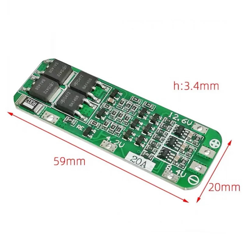 Литий-ионная батарея 3S 20A 25W 3,6 V 3,7 V 18650, зарядное устройство, печатная плата для двигателя дрели RC 11,1 V 12,6 V, модуль Lipo