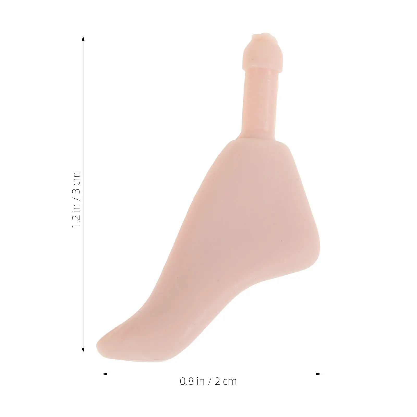 1Pair Realistic Ball Jointed 1:6 Scale Flexible Miniature Feet Parts Replacement for Making Supplies Tiny Plastic Foot view 6