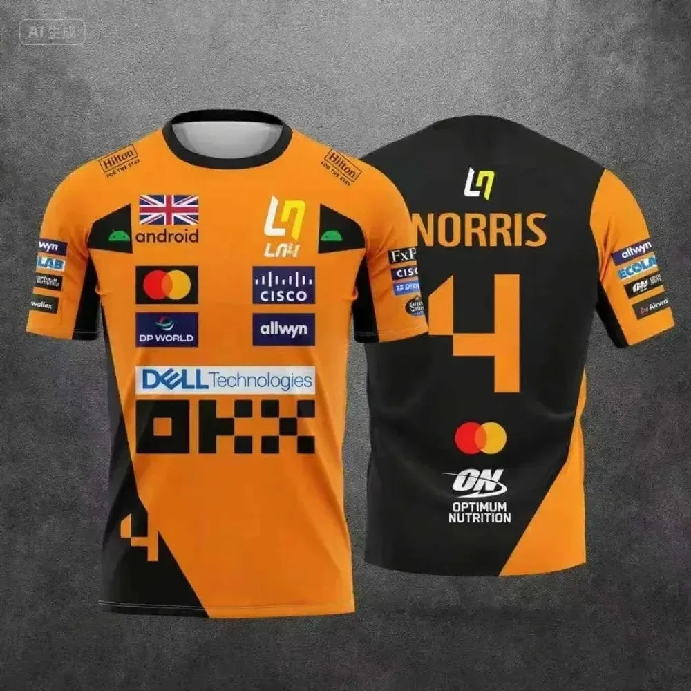 camiseta-estilo-macacao-de-corrida-mclaren-lando-norris-nº-4-81-secagem-rapida-respiravel-design-classico-para-fas-de-f1-para-uso-diario-ao-ar-livre