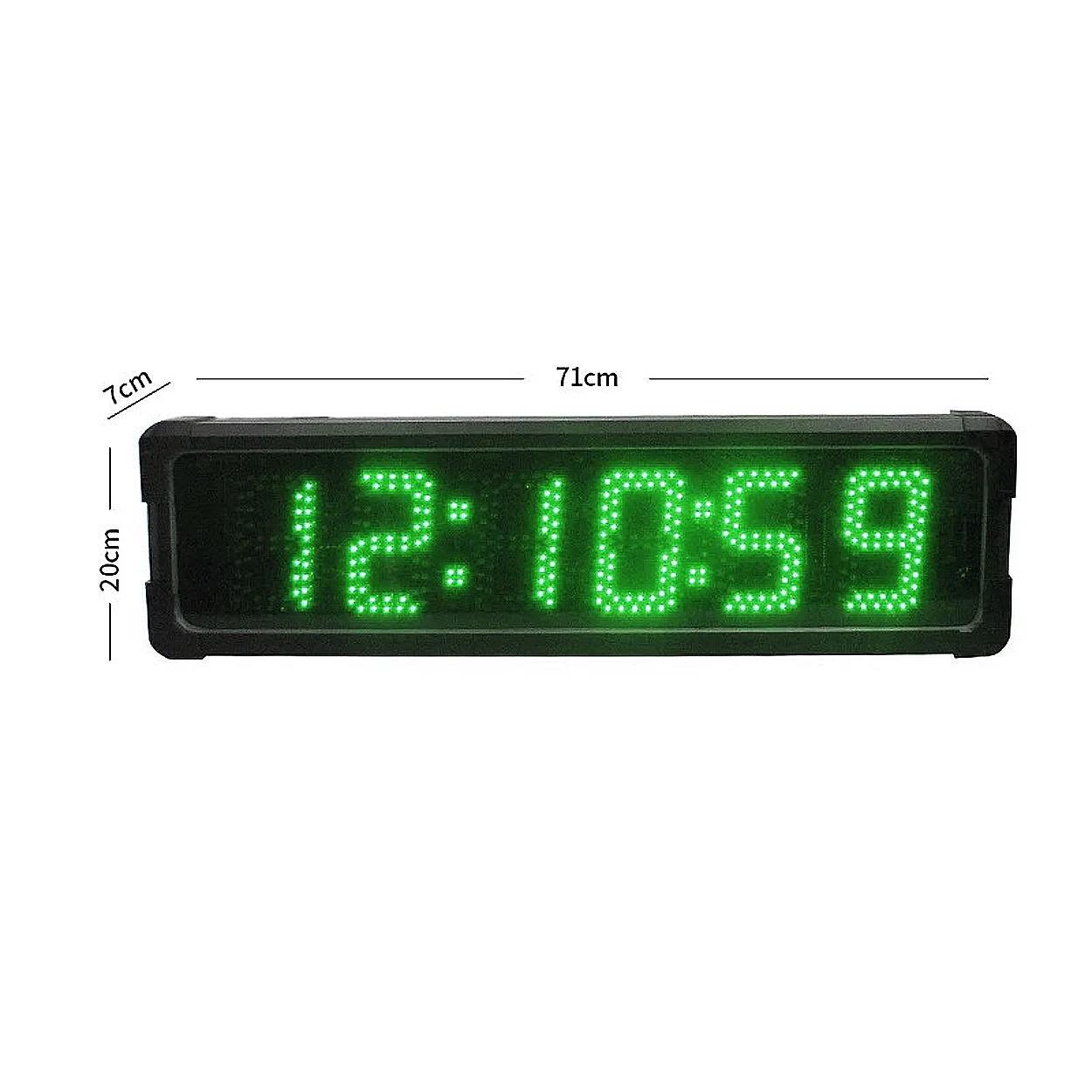 Large LED Clock with Tripod, Waterproof, Green Color, Countdown Timer, Large Stopwatch, Outdoor Sport Event, 5 in