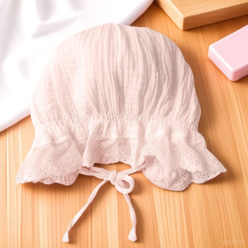 

Sun Protection For Elegant Lace Design Breathable Lightweight Foldable Summer Outdoor Use Baby Hat Lace Newborn Hat Baby Sunhat