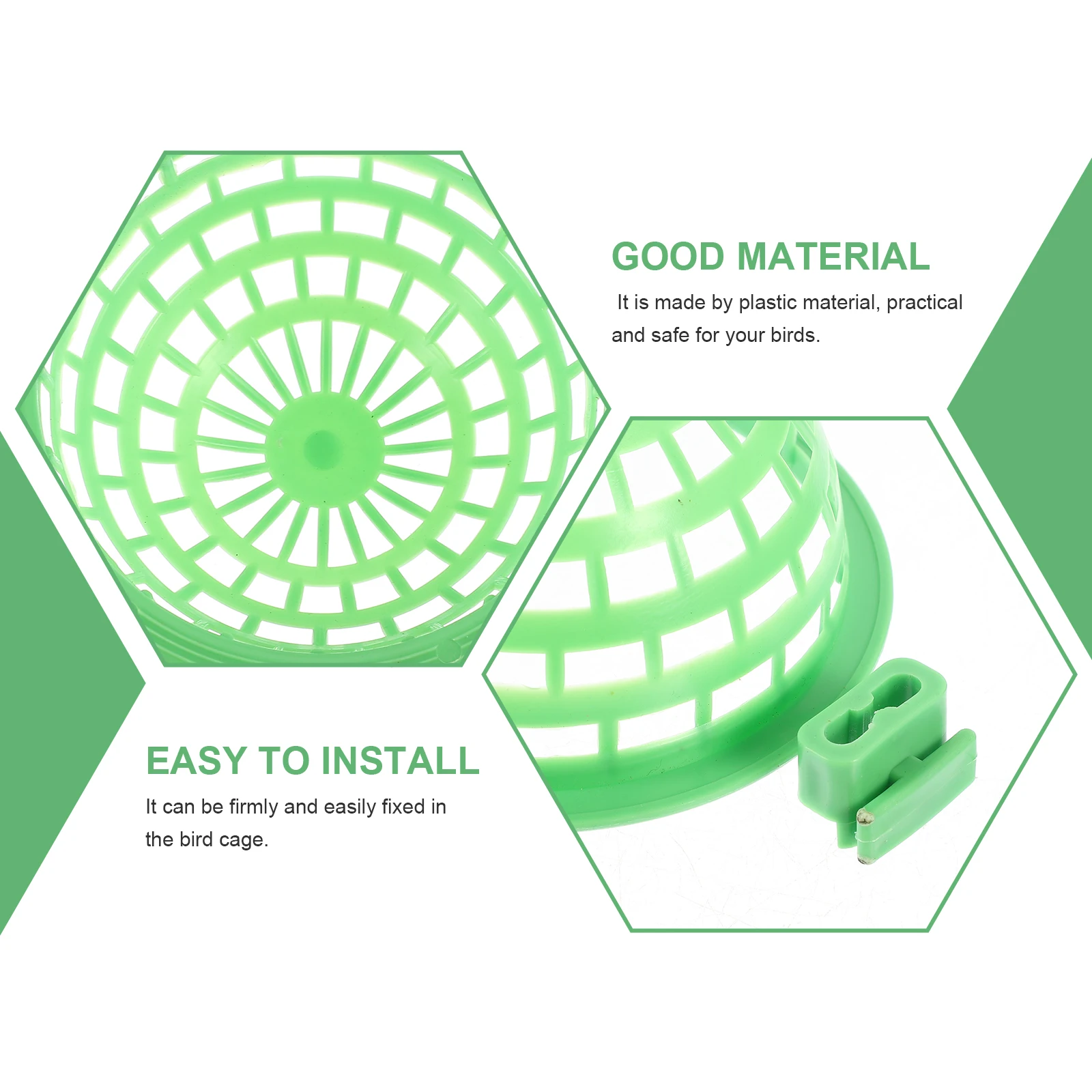 

4pcs Parrot Nest Bird Accessories Durable Washable Green Color Hibiscus Shape Hanging Rest for Birds Pet Shop Zoo