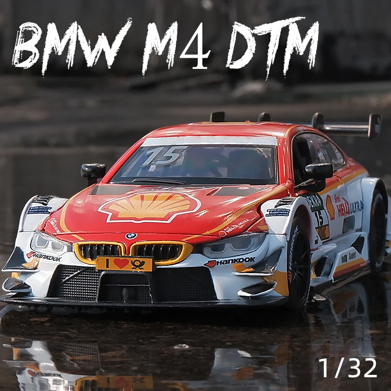 1:32 BMW M8 GTE BMW M4 DTM M6 IM Racing Car Diecast Metal Car Model Toy Model Sound & Light Pull back Collection Boy gift