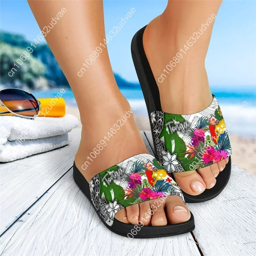 Doginthehole Black African Tribal Home Indoor Slipper Mens Womens Fashion Brand Sandals Ladies Female Casual Beach Slide Shoes