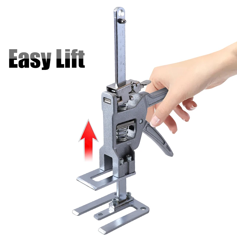 2 pcs Labor Saving Arm Jack 12 Inch Drywall Lift Wall Tile Locator 0-145 mm Height Adjuster Multi-Function Cabinet Jack Board