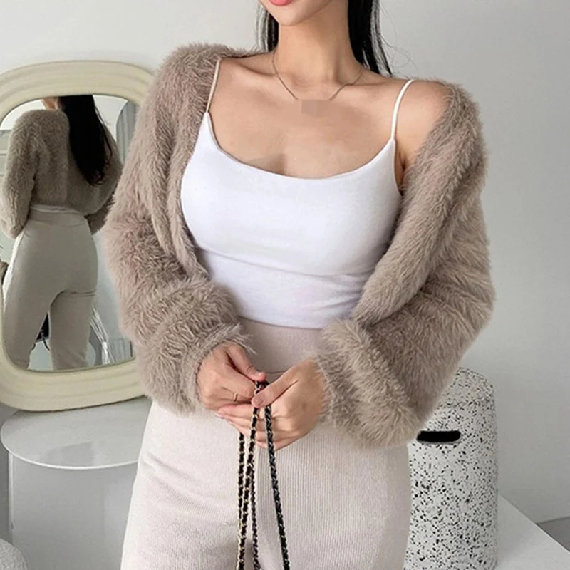 Korea 2023 Spring/Summer New Solid Color U-Neck Slim Sweet Fashion Korean Women Tops Fashion 2023 Slim  M713