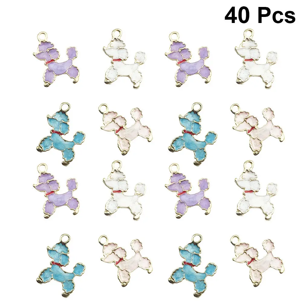 

40Pcs DIY Pendant Set Alloy Hanging Charms for Bracelet Necklace Keychain Anklet Sweater Chain Decorative Accessories