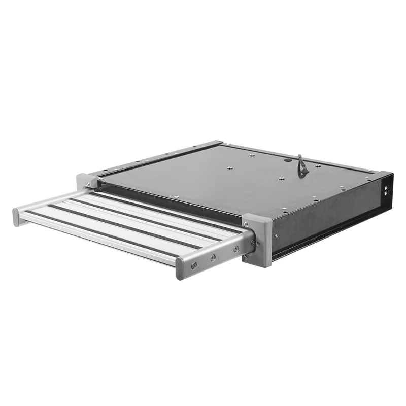 TYTXRV Caravan Accessories RV Step 12V Electric Folding Step with Telescoping Led Light Aluminum Alloy Thickened Anti-Slip Step