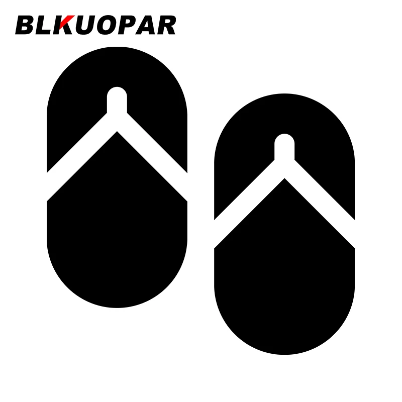 

BLKUOPAR For Flip Flops Footwear Car Stickers Vinyl Decals Air Conditioner Waterproof Surfboard Sunscreen Custom Printing
