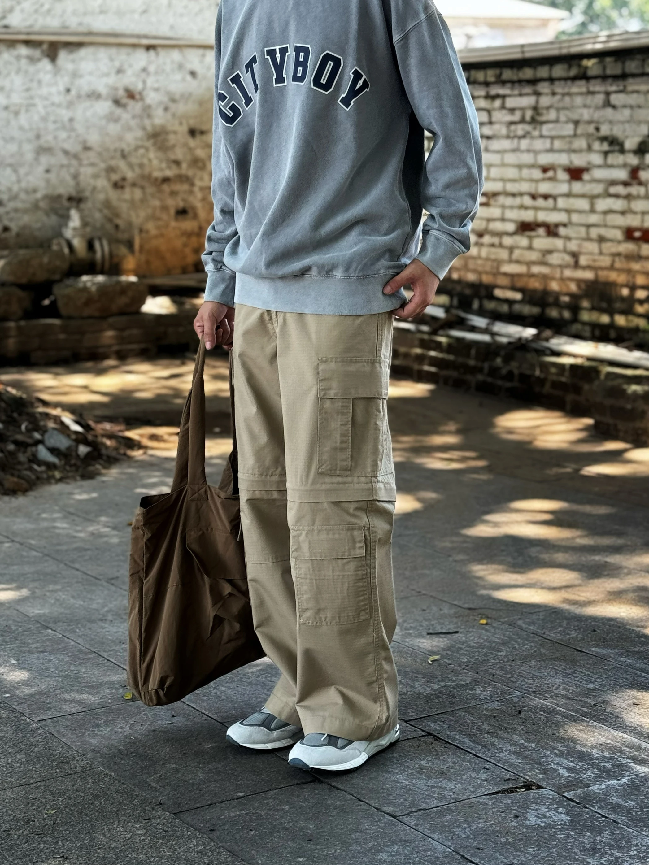 

Ретро-брюки в японском стиле, свободного прямого кроя, в стиле рабочей одежды, цвета хаки, повседневные, из смесового хлопка, удобные на каждый день