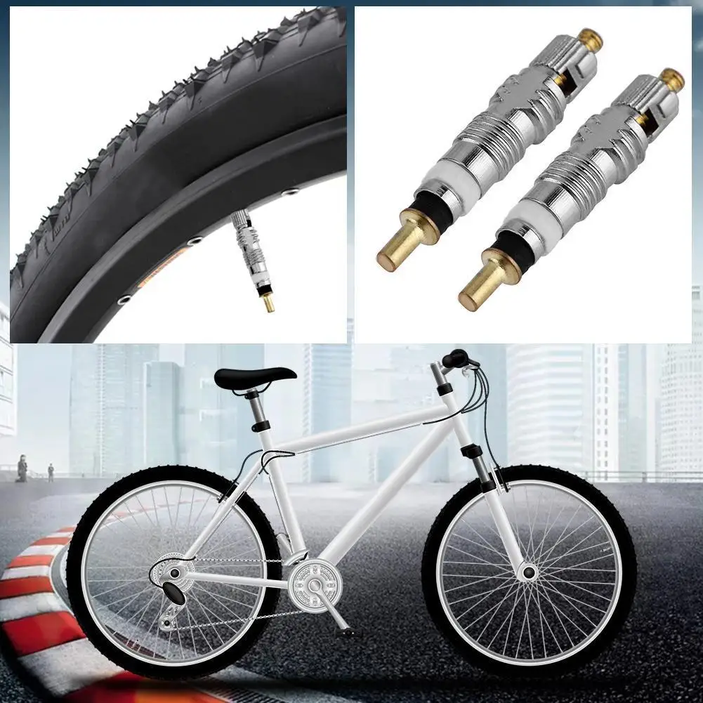 French  Bicycle Tyre Bike Tire Valve Cores+ Valve Core Removal Tool