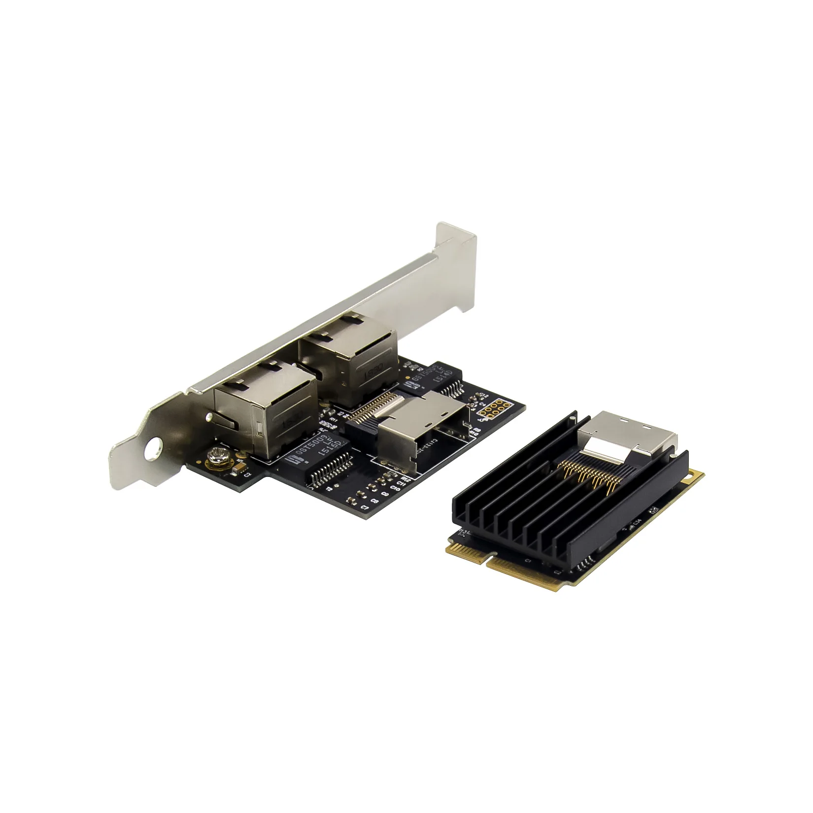 SUNWEIT ST7242 MiniPCIE I350-T2 Dual NIC 1G RJ45 Ethernet Interface Industrial Server Wired External CE/FCC Certified 2-Year