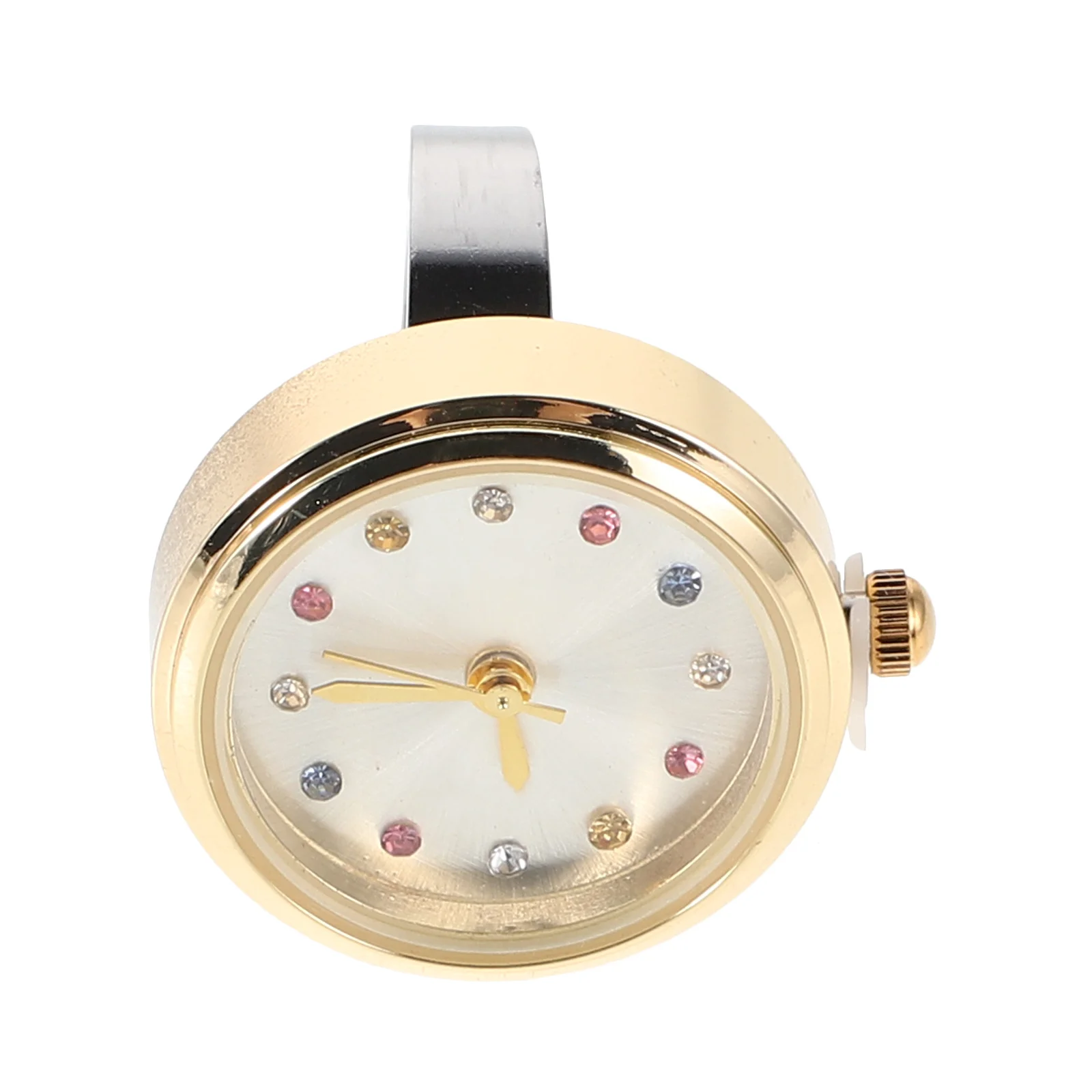 

Finger Watches Ring for Students Kids Stylish Sparkling Rhinestones Compact Lightweight Waterproof Accurate Timekeeping