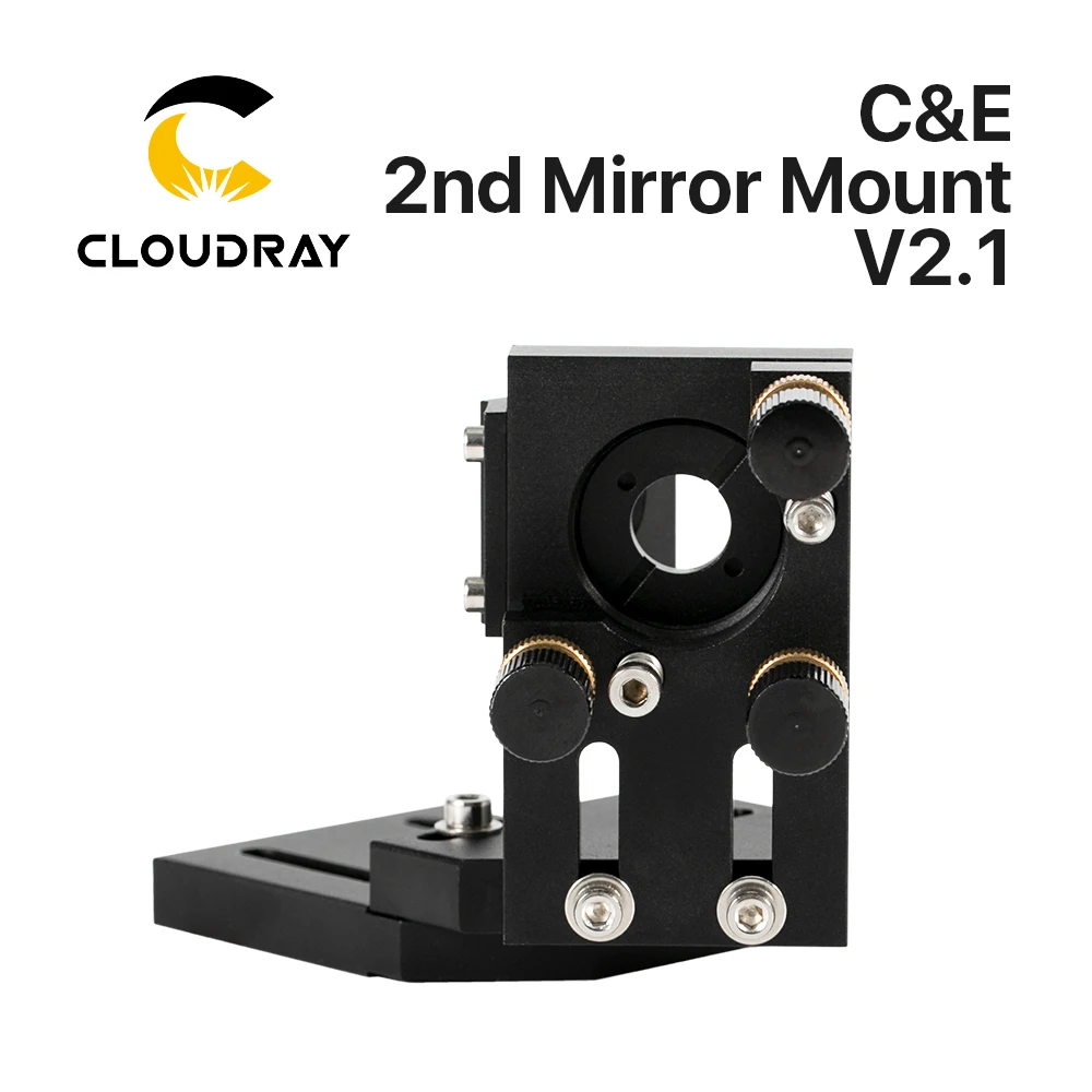 Cloudray-montaje de espejo CO2 para máquina de grabado Lase, negro, segundo láser, 25mm