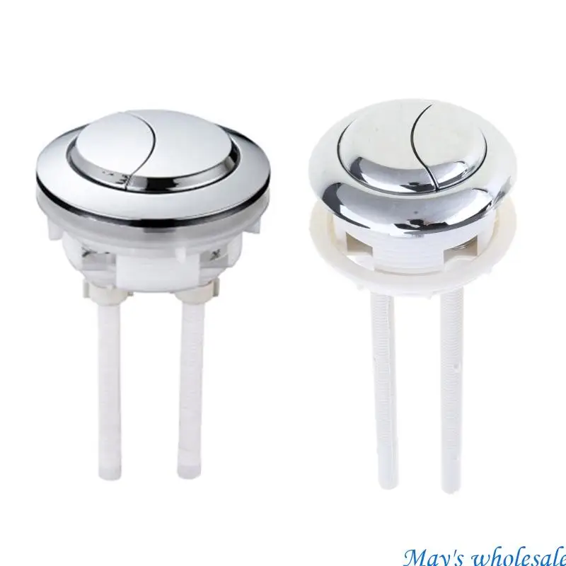 2pcs Adjustable Toilet Double Push Flushing Button Round Toilet Push Button Toilet Water Button Toilet Accessories 448A
