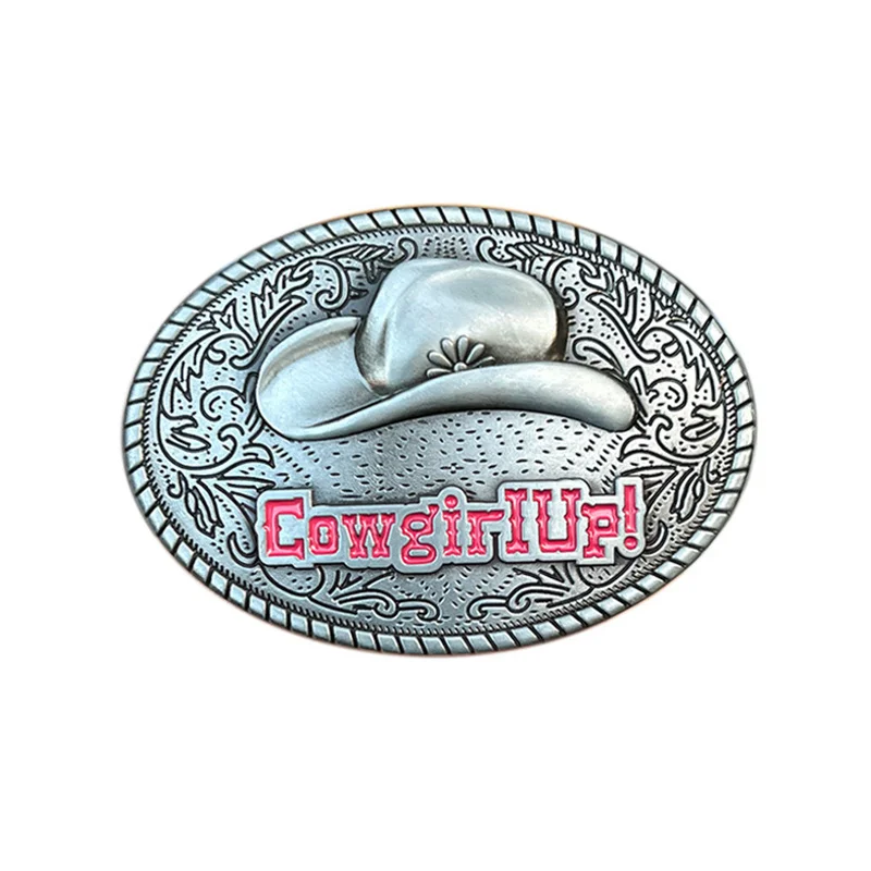 

Cowboy hat and belt buckle Western style