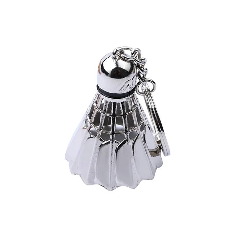 5X Metal Badminton Key Chain Three-Dimensional Badminton Tournament Souvenir Key Chain Pendant Sports Sports Pendant-A68E