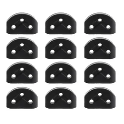 12Pcs Classical Guitar Rollers String Trees Retainer Guides Guitar String Locks Nut Block Clamp, Black