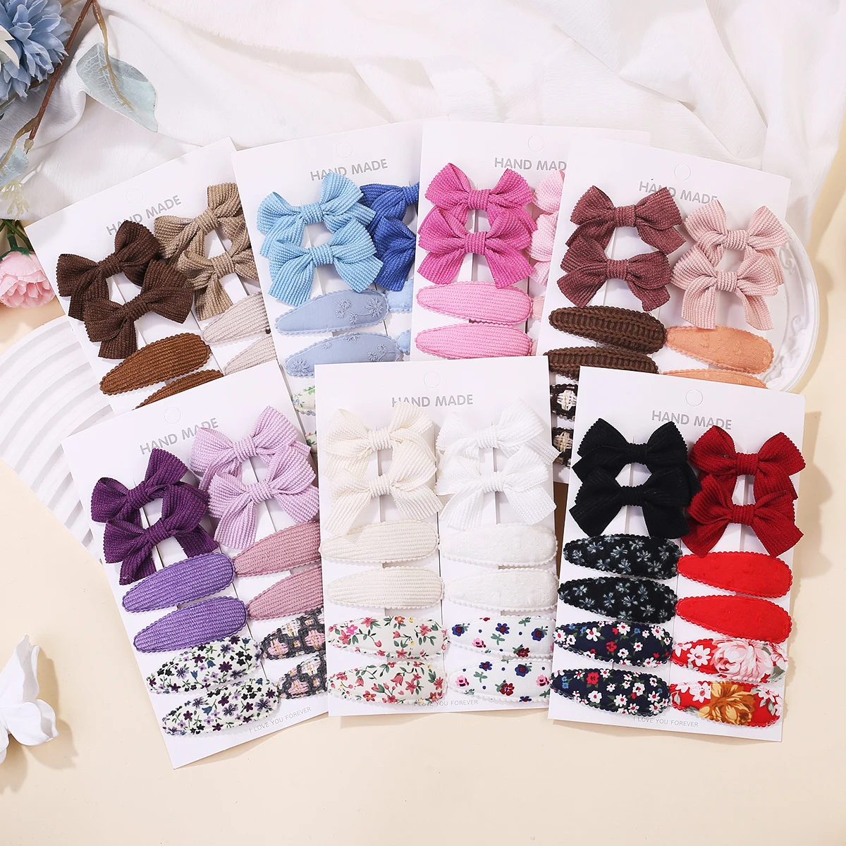 12Pcs Floral Hair Clips Set for Girls, Sweet Pastel Bangs Side Barrettes, Candy‑Colored, Ideal for School & Daily Wear, Great Gi