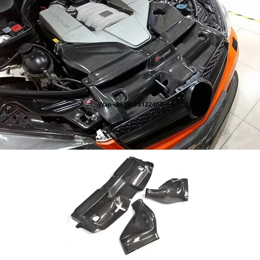 

Carbon Fiber Engine Bay Cooling Shroud Panel for W204 C63 AMG 2008-2011 Front Air Intakes Cover Car Bodykit