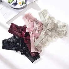 3 Pack Women Lace Thongs #6