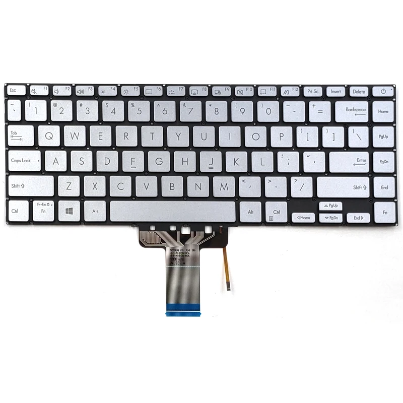 New For Asus ZenBook UX434 UX434F UX434FA UX434FL UX434FL-DB77 UX434FL-UB76T UX434FLC UX434FLC-XH77 Laptop Keyboard US Backlit