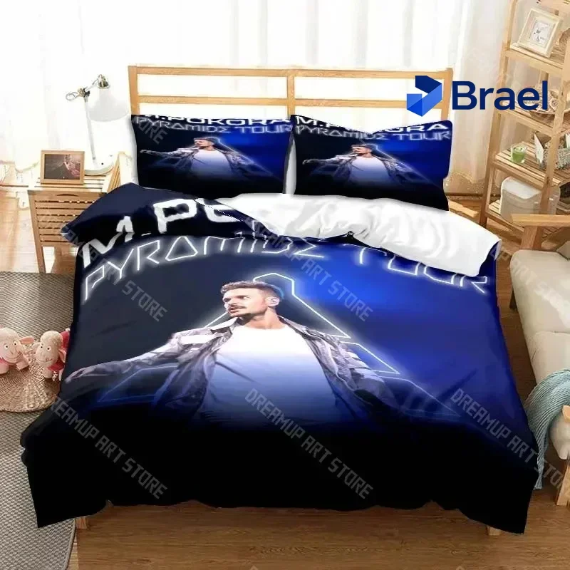 Exquisite 3D Print Fashion Matt M Pokora Bedding Set Boys Girls Twin Queen King Size Duvet Cover Pillowcase Bed Boys Adult Bedro
