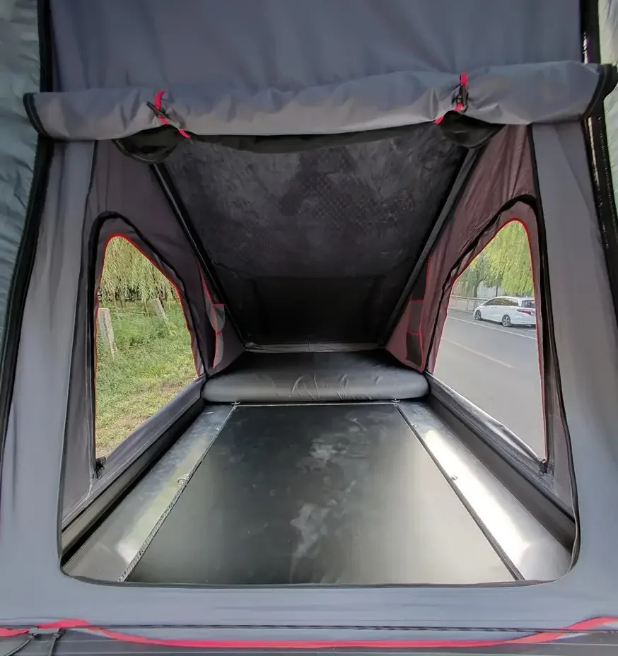 With Roof Top Tent Steel Dual Cab 4x4 Pick Up Pickup Truck Bed Canopy Topper for Ford Ranger T6 T7 Hilux Np300 Dmax custom