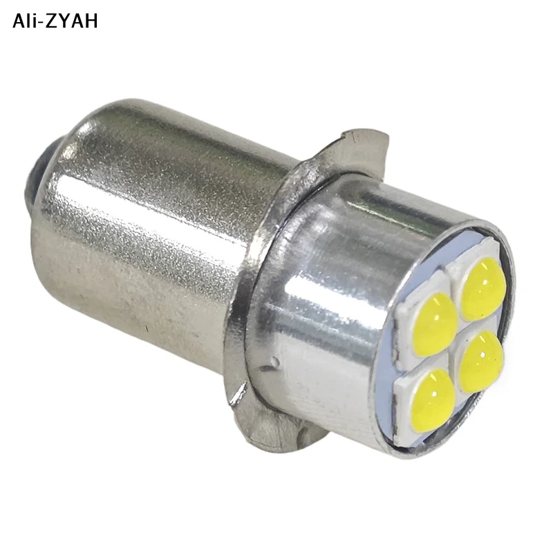 

P13.5s High Brightness LED Bulb Indicator Lamp 10-60V 4W White Miniature Light Replace For Torch Flashlight Bicyle Work Lamp