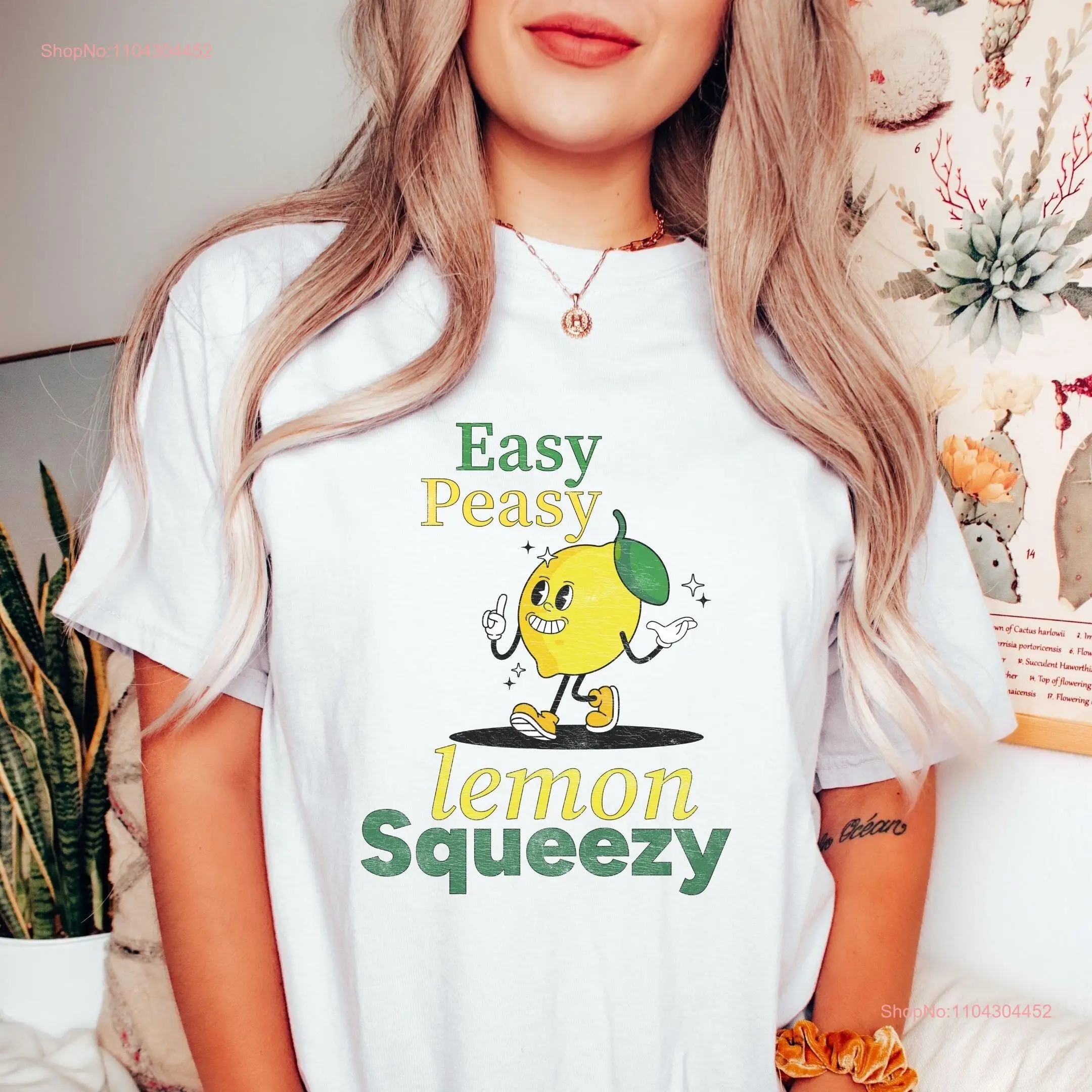 Retro Easy Peasy Lemon Squeezy T Shirt Vintage Take it Top Comfort Colors Plus Sizes available long or short sleeves