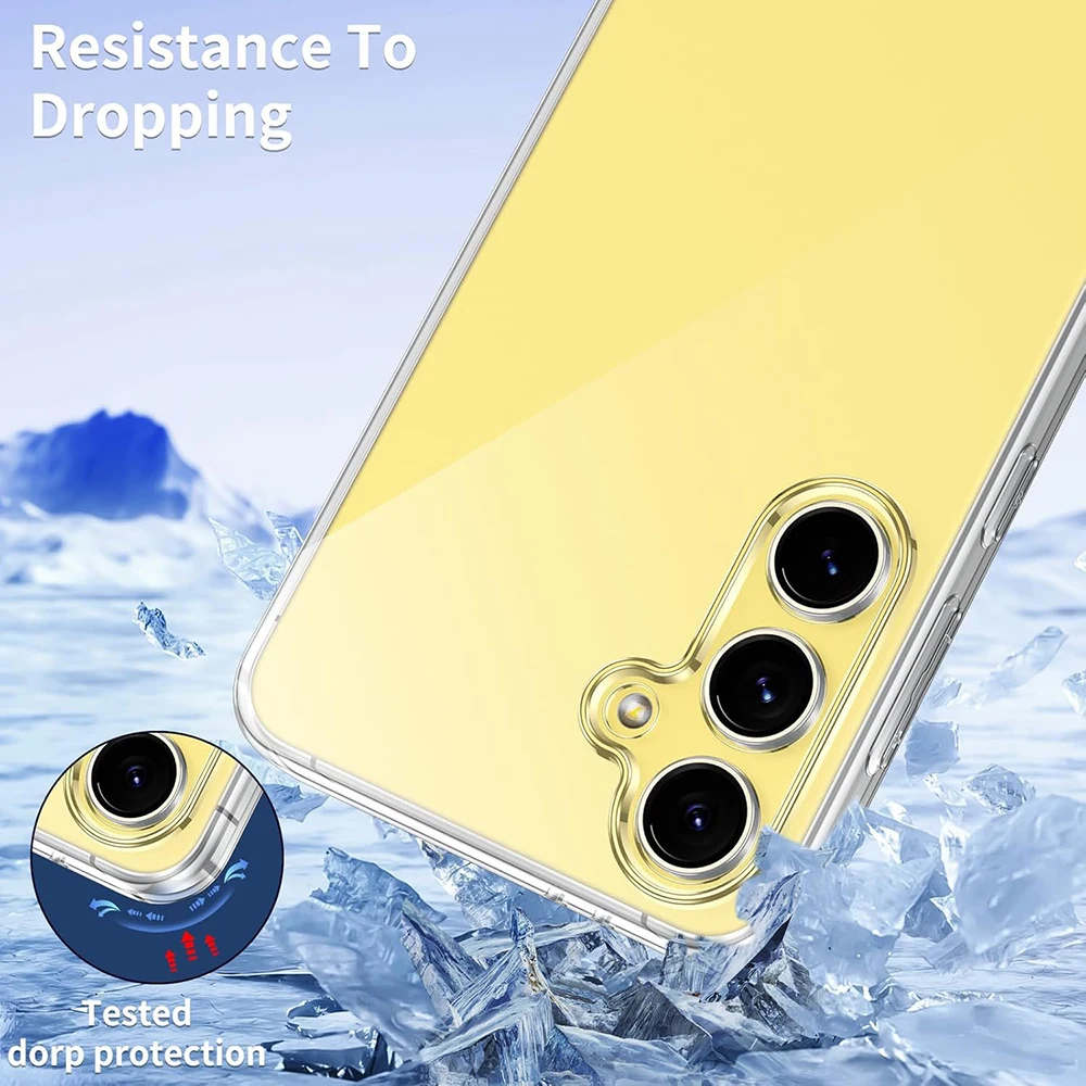 Ultra Thin Silicone Soft Phone Case For Samsung Galaxy S25 Ultra Plus Clear Slim Back Cover S 25 S25Ultra S25+ Transparent Shell