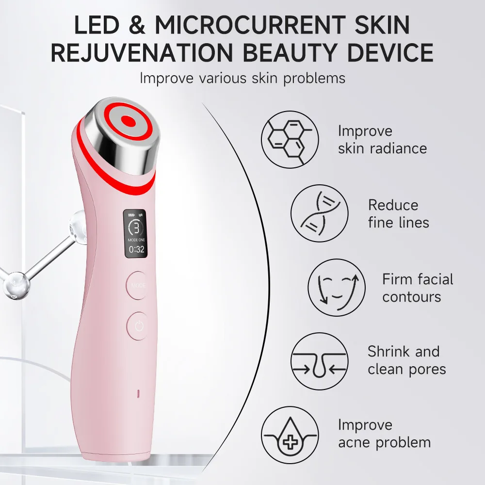 Dispositif multifonctionnel de raffermissement de levage de rajeunissement de peau du visage beauté de baguette faciale