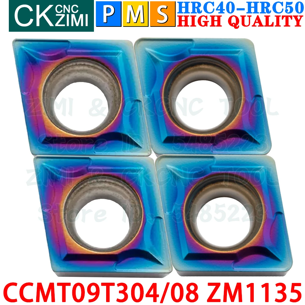 CCMT09T304 ZM1135 CCMT09T308 ZM1135 CCMT32.51 CCMT32.52 Sisipan Karbida Alat Sisipan Pembalik Internal Eksternal Alat Pemotong Bubut Logam CNC CCMT 09T3 CCMT09T3 Alat pertukangan